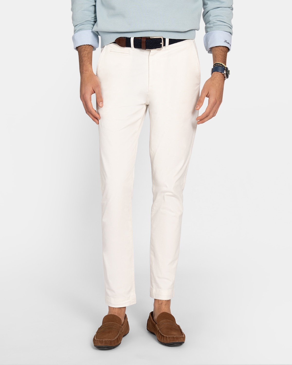 Pantalón chino de hombre corte regular - Harper & Neyer - Blanco roto Blanco roto-1