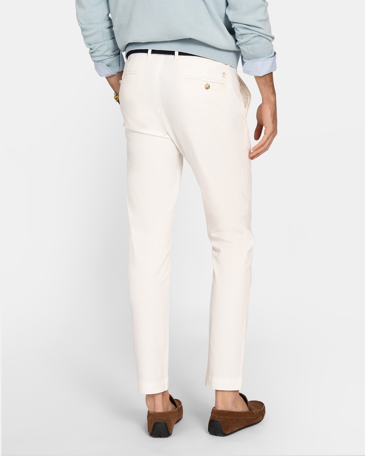 Pantalón chino de hombre corte regular - Harper & Neyer - Blanco roto Blanco roto-2