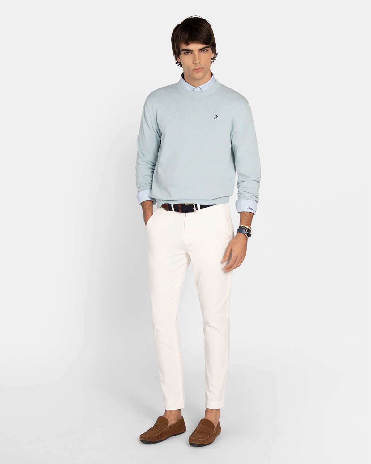 Pantalón chino de hombre corte regular - Harper & Neyer - Blanco roto Blanco roto-3