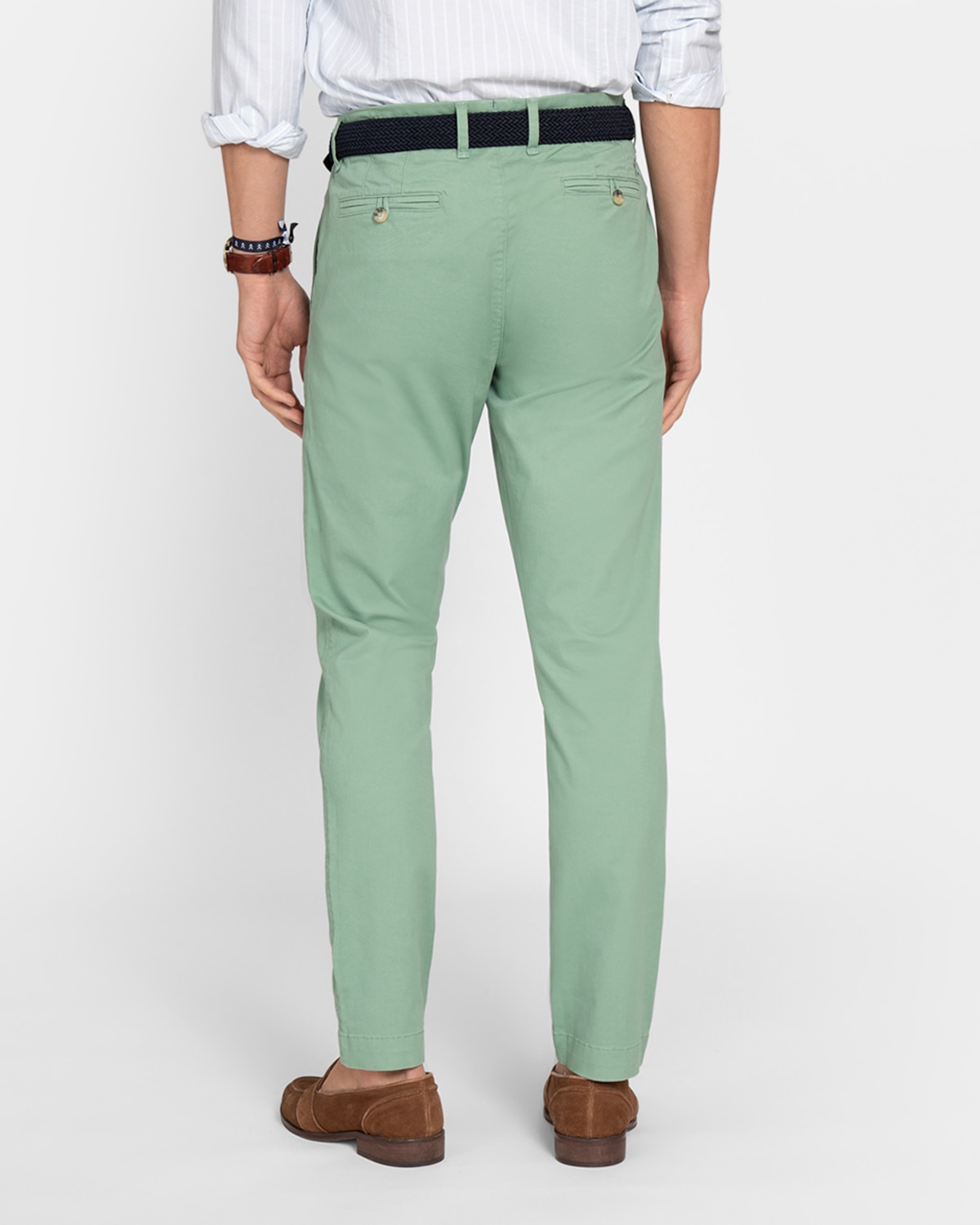 Pantalón chino de hombre corte regular - Harper & Neyer - Verde Verde-2