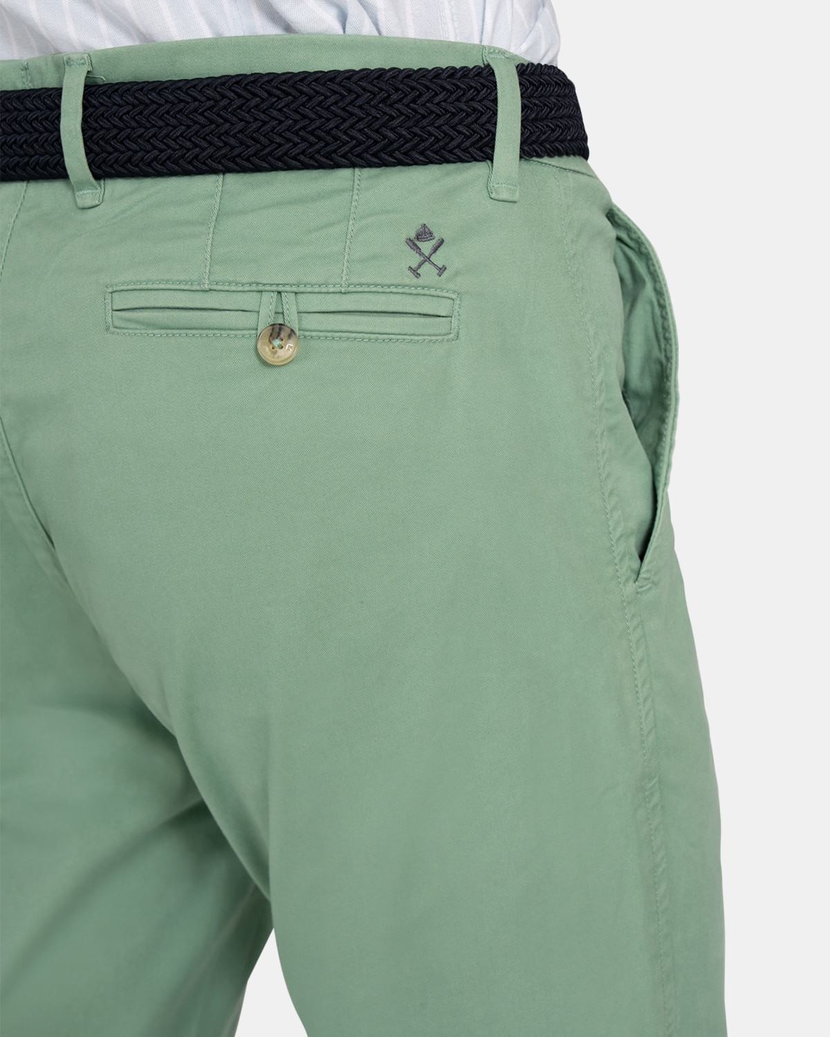 Pantalón chino de hombre corte regular - Harper & Neyer - Verde Verde-4
