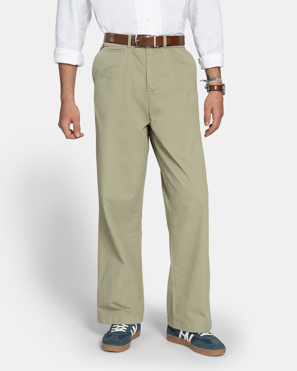 Imagen 1 de Pantalón de hombre relaxed Verde claro