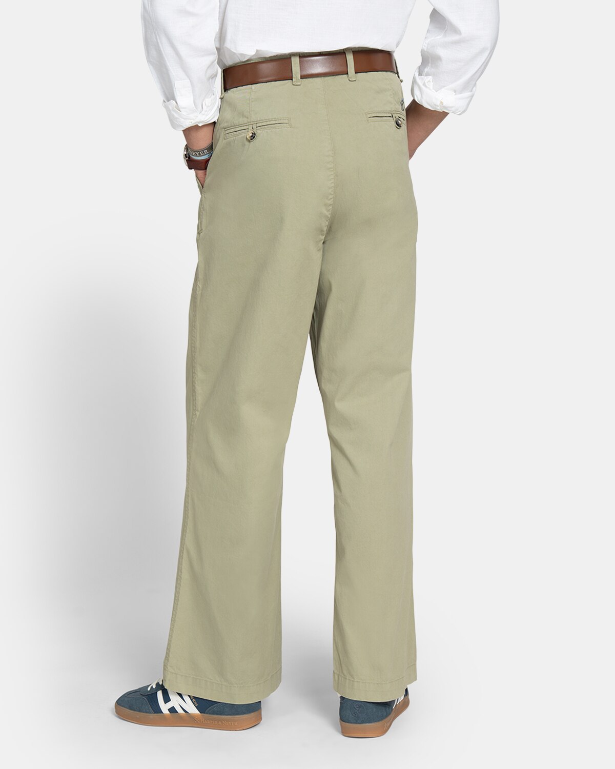 Imagen 2 de Pantalón de hombre relaxed - Harper & Neyer - Verde claro Verde claro