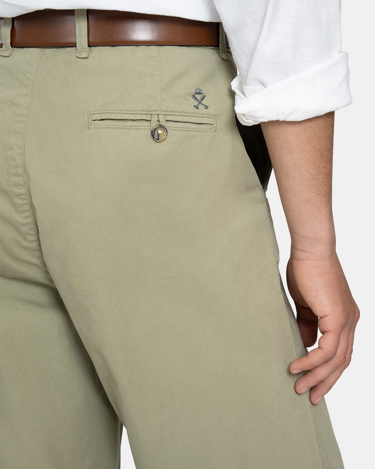 Imagen 4 de Pantalón de hombre relaxed - Harper & Neyer - Verde claro Verde claro