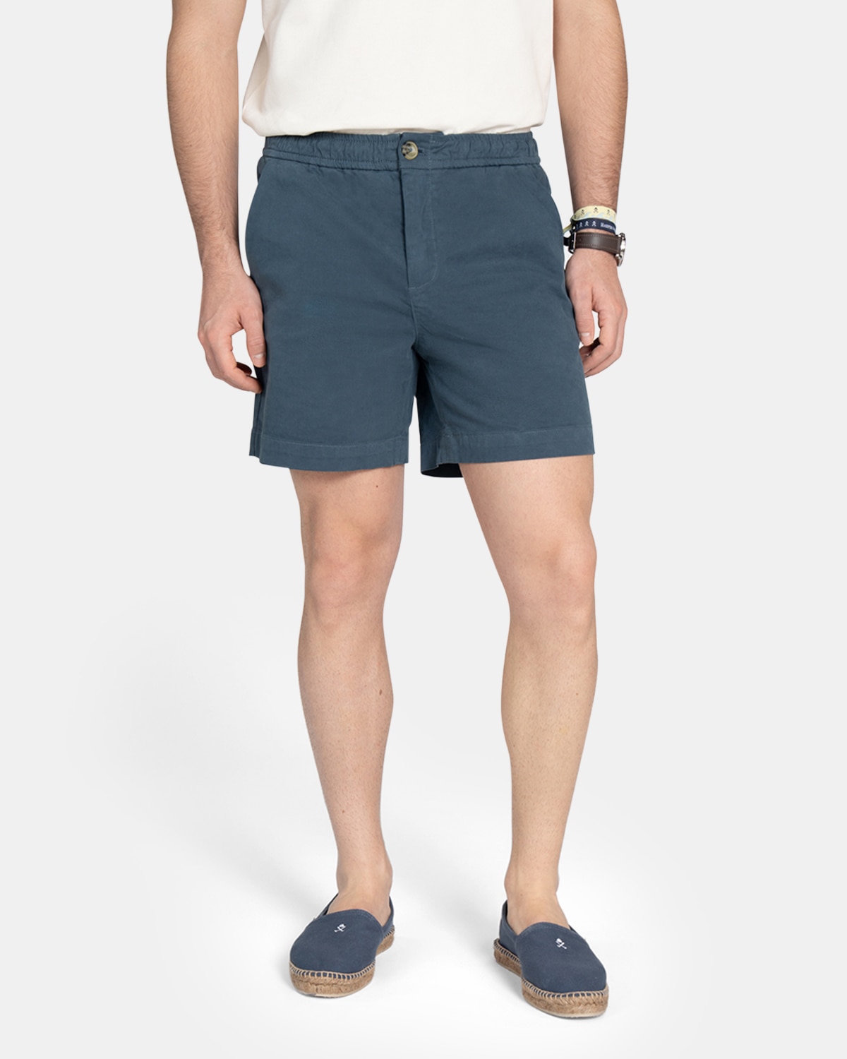 Harper & Neyer - Bermudas de hombre regular lisas.