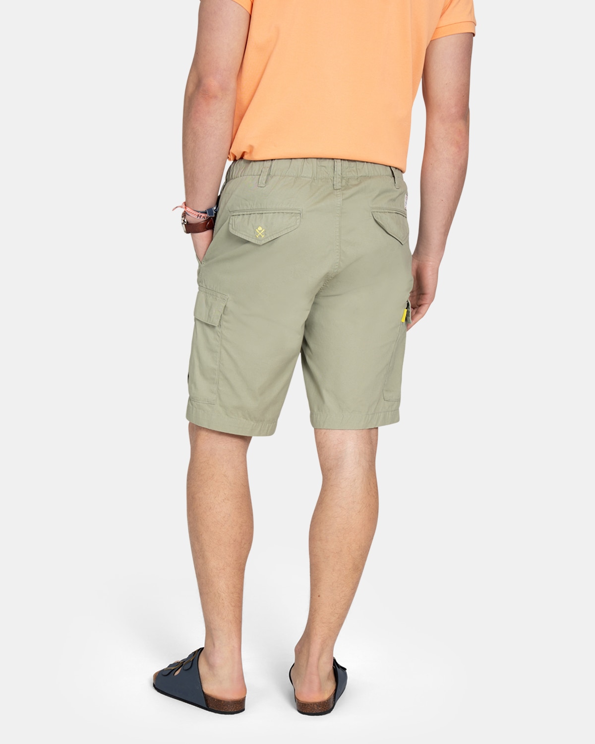 Imagen 2 de Pantalón corto cargo de hombre liso - Harper & Neyer - Verde Verde