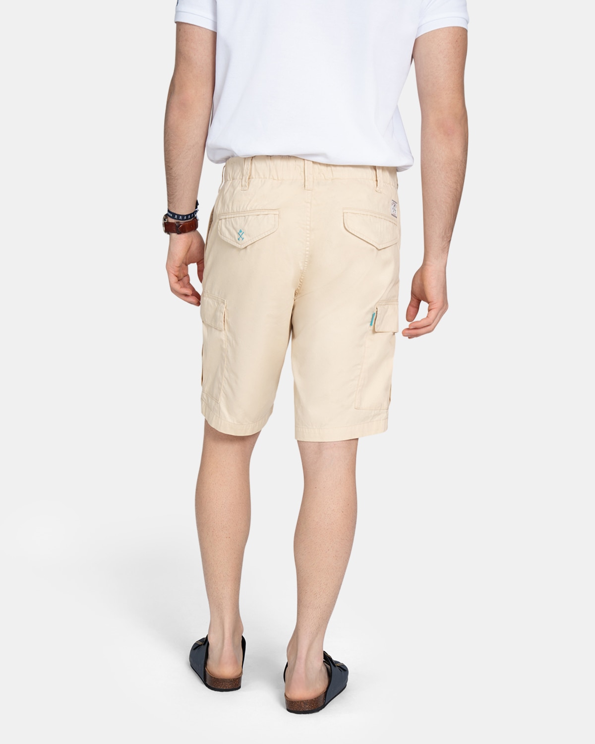 Imagen 2 de Pantalón corto cargo de hombre liso - Harper & Neyer - Camel Camel
