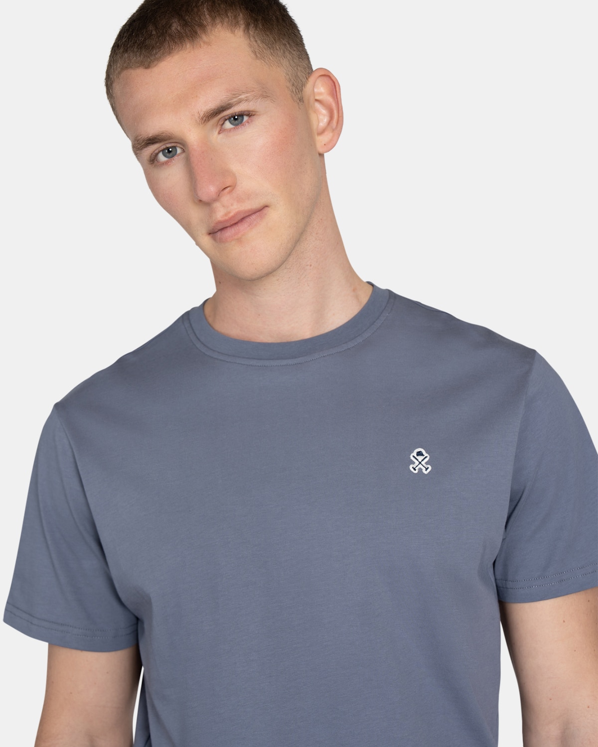 Imagen 3 de Camiseta de manga corta de hombre lisa - Harper & Neyer - Azul oscuro Azul oscuro