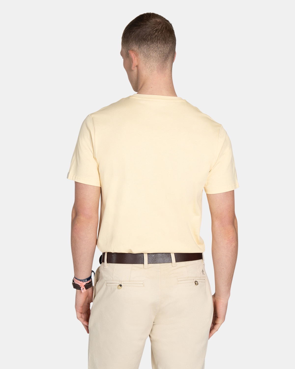 Imagen 2 de Camiseta de manga corta de hombre lisa - Harper & Neyer - Amarillo Amarillo