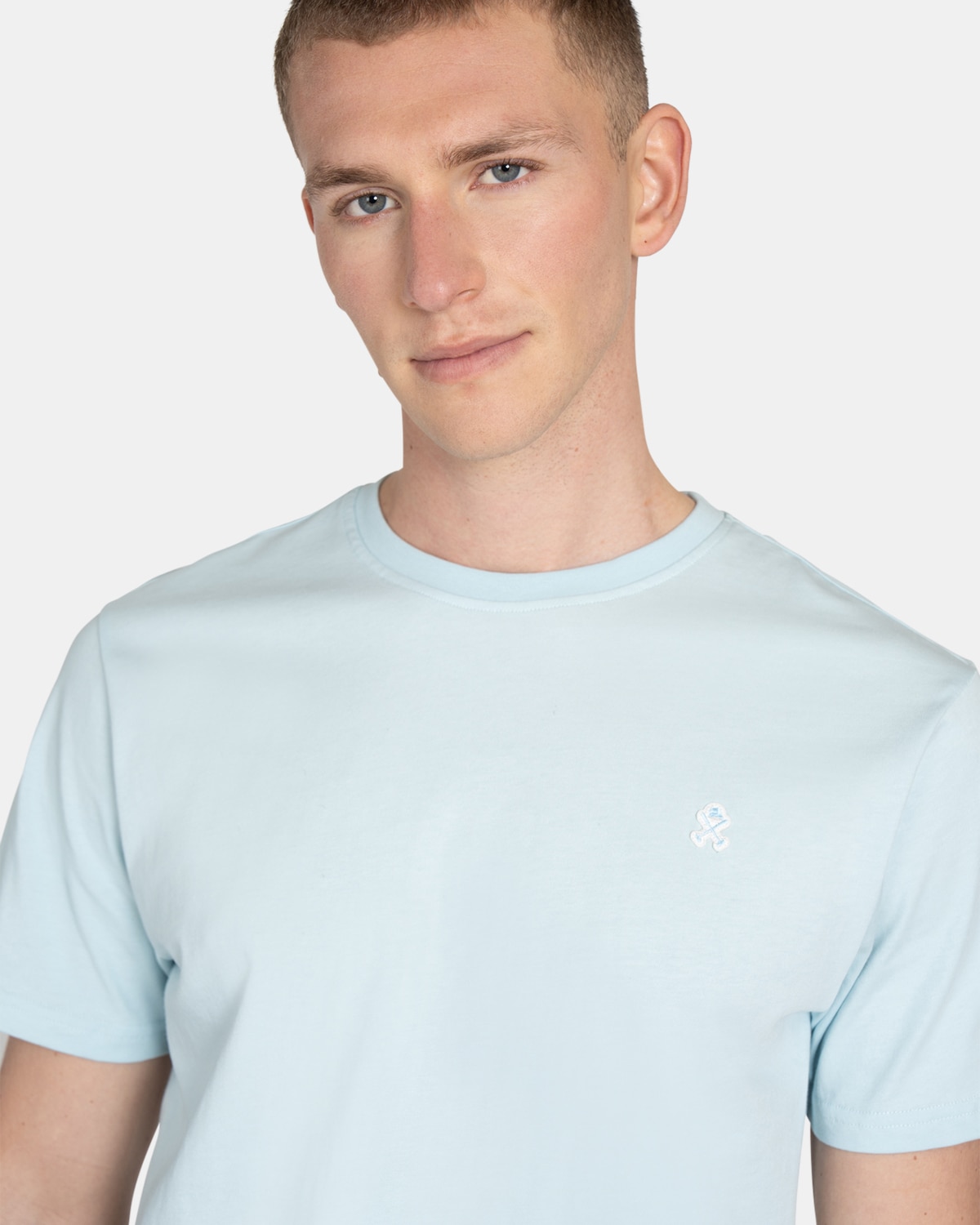 Imagen 3 de Camiseta de manga corta de hombre lisa - Harper & Neyer - Azul claro Azul claro
