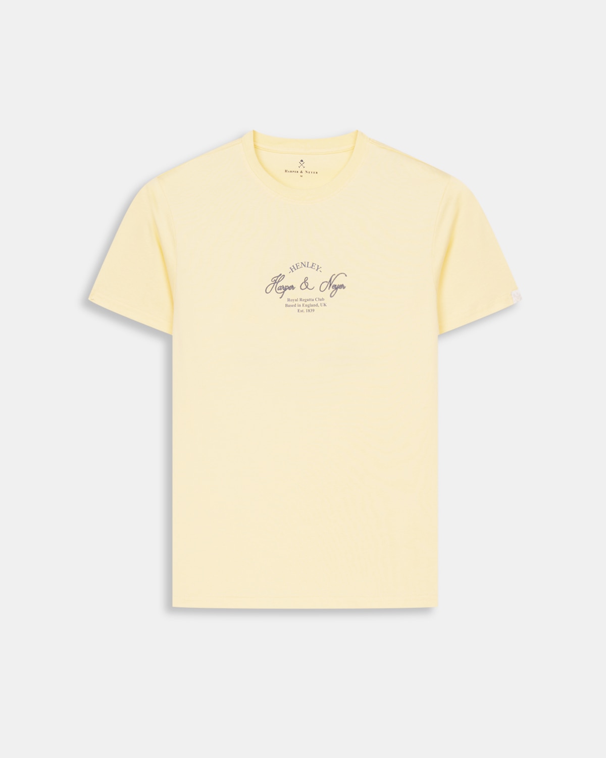 Camiseta de manga corta de hombre con dibujo frontal - Harper & Neyer - Amarillo Amarillo-6