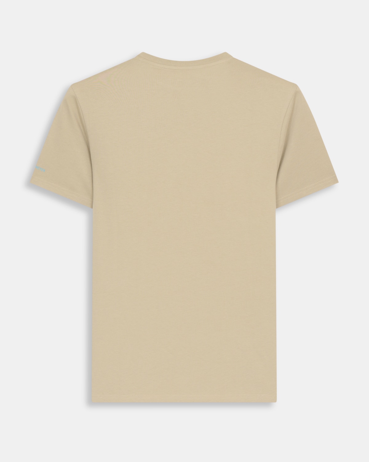 Camiseta de manga corta de hombre con dibujo frontal - Harper & Neyer - Azul Marrón claro-5