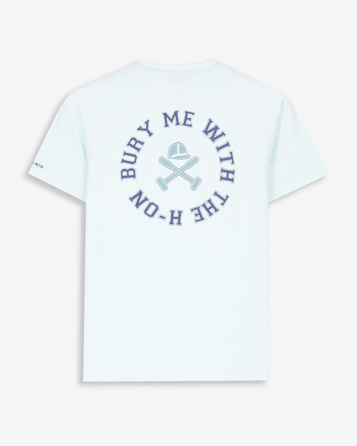 Camiseta de manga corta de hombre con estampado grande - Harper & Neyer - Blanco Verde azulado-5