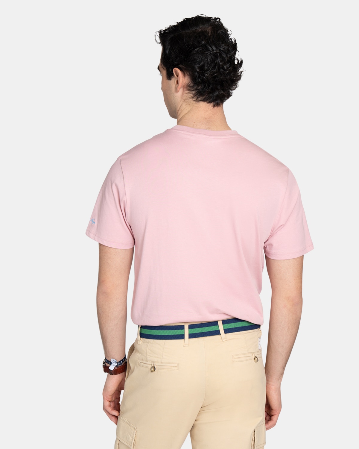Camiseta de manga corta de hombre lisa - Harper & Neyer - Rosa claro Rosa claro-2