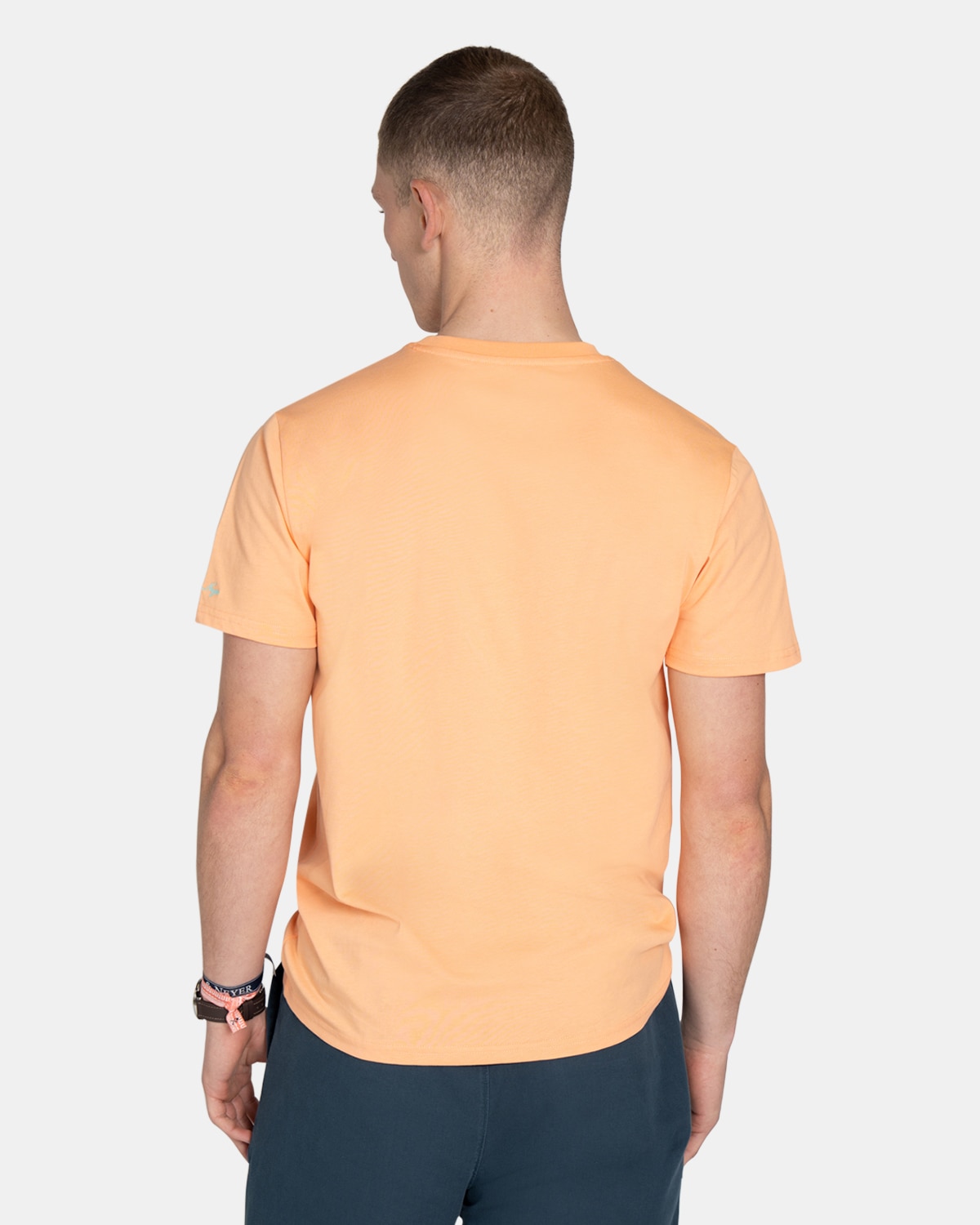 Camiseta de manga corta de hombre lisa - Harper & Neyer - Coral Coral-2