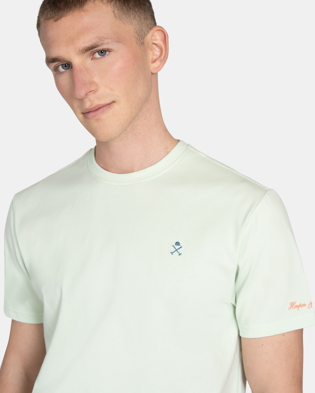 Camiseta de manga corta de hombre con estampado grande - Harper & Neyer - Verde Verde-3