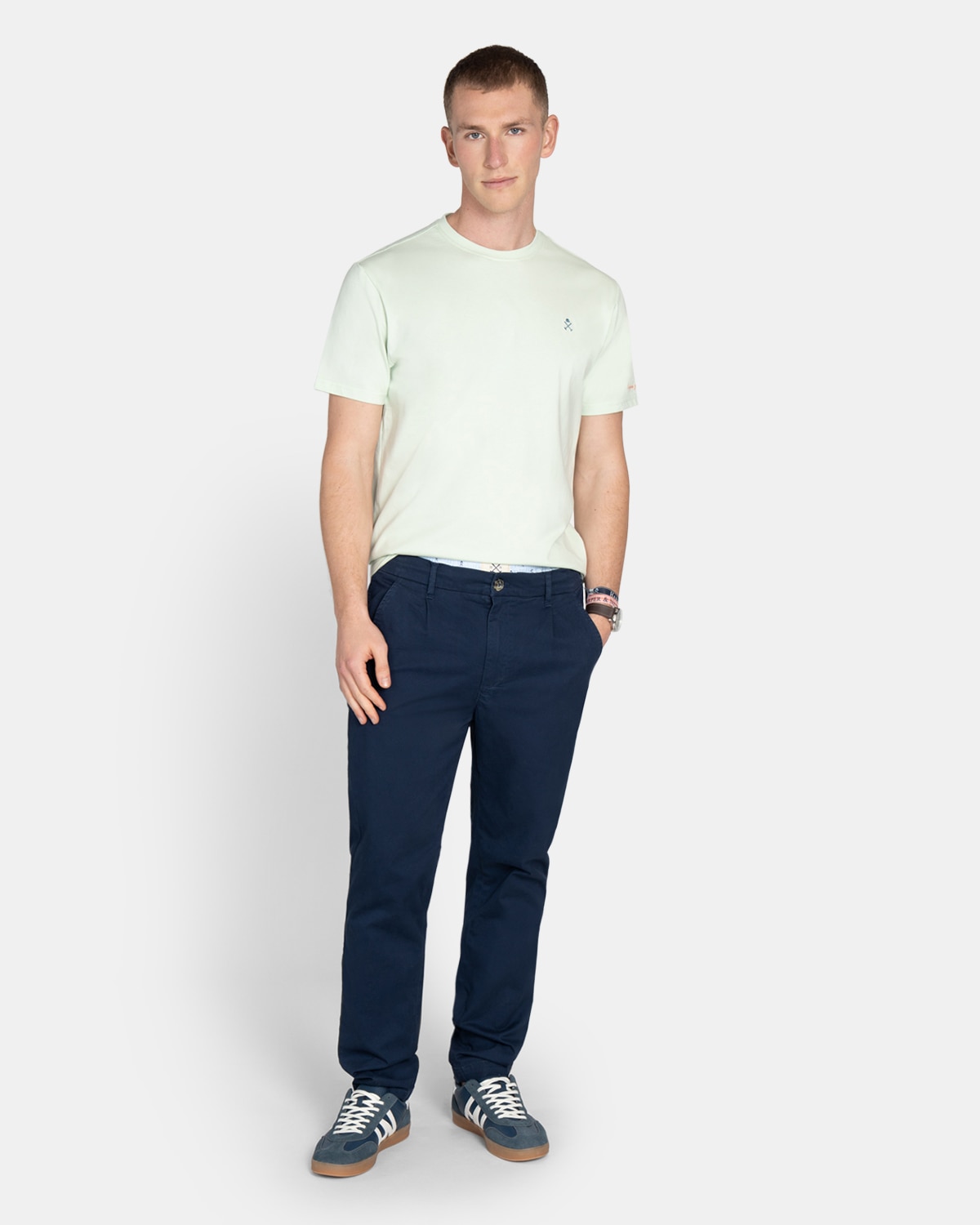 Camiseta de manga corta de hombre con estampado grande - Harper & Neyer - Verde Verde-4