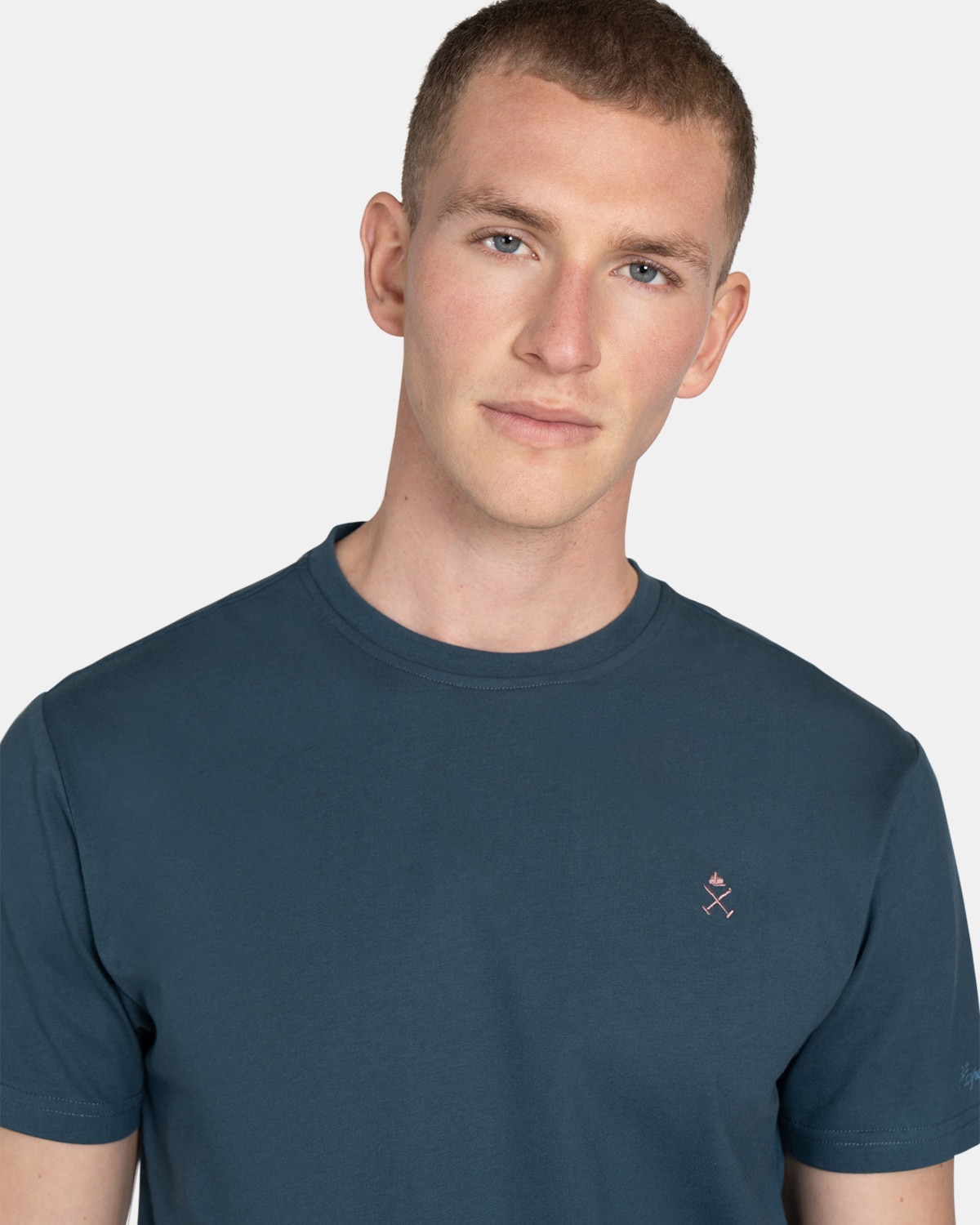 Camiseta de manga corta de hombre con estampado grande - Harper & Neyer - Azul marino Azul marino-3