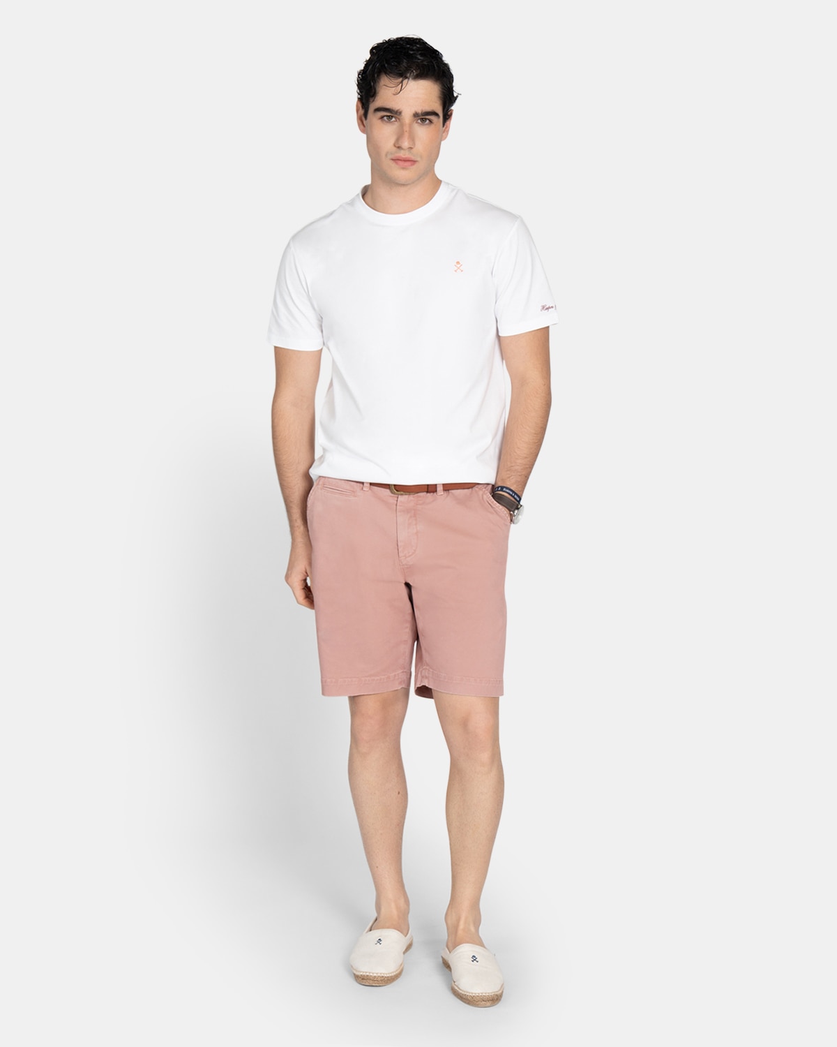 Camiseta de manga corta de hombre con estampado grande - Harper & Neyer - Blanco Blanco-4