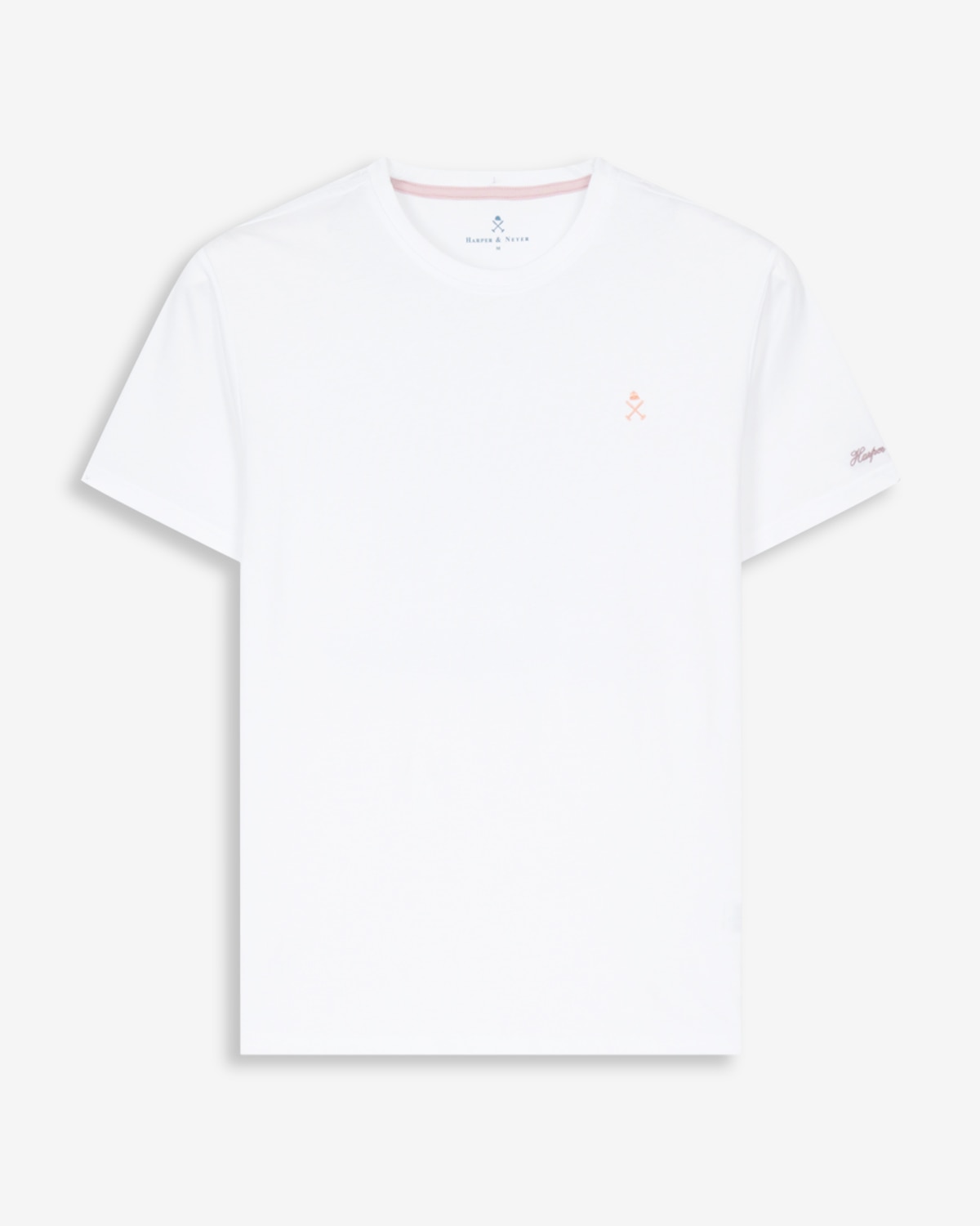 Camiseta de manga corta de hombre con estampado grande - Harper & Neyer - Blanco Blanco-5