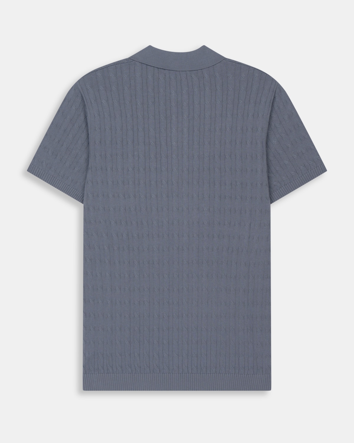 Polo de manga corta de hombre de algodón - Harper & Neyer - Azul oscuro Azul oscuro-5