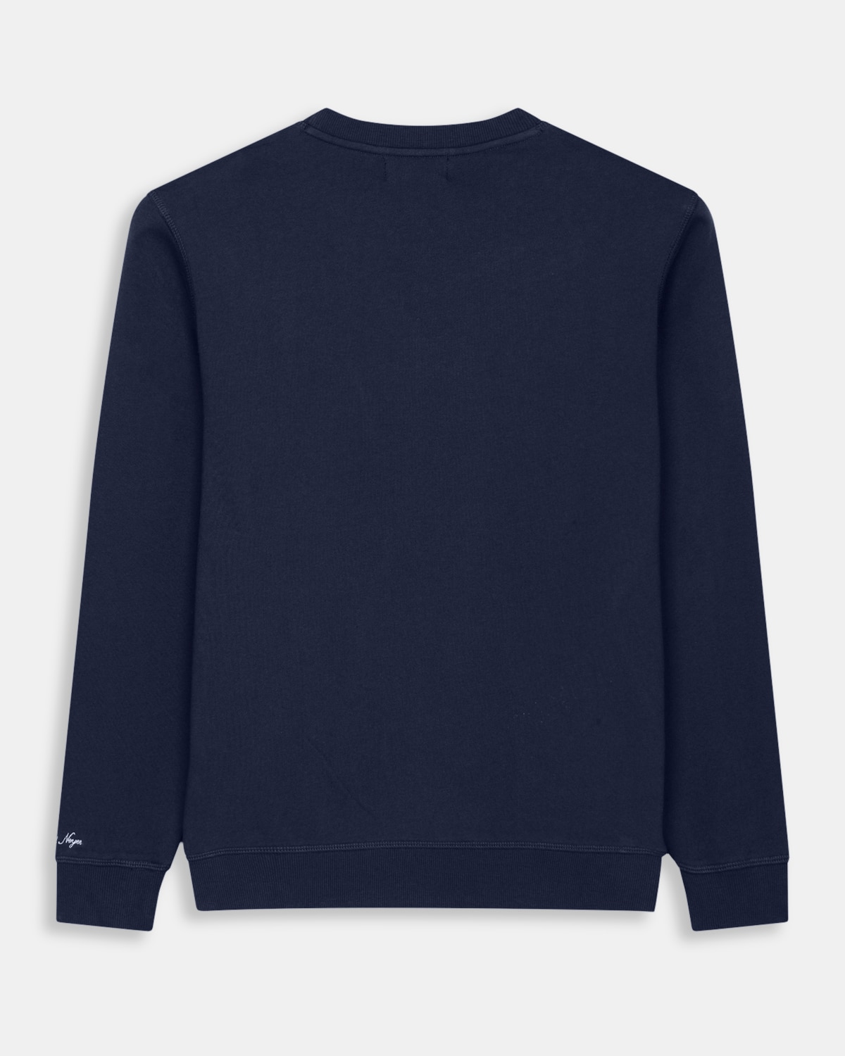 Sudadera sin capucha de hombre de algodón - Harper & Neyer - Azul marino Azul marino-5