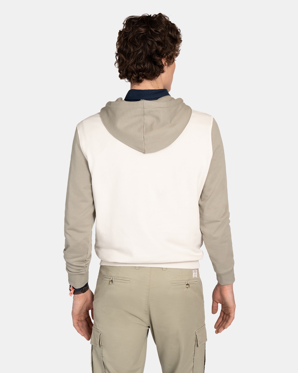 Sudadera con capucha de hombre lisa - Harper & Neyer - Blanco roto Blanco roto-2