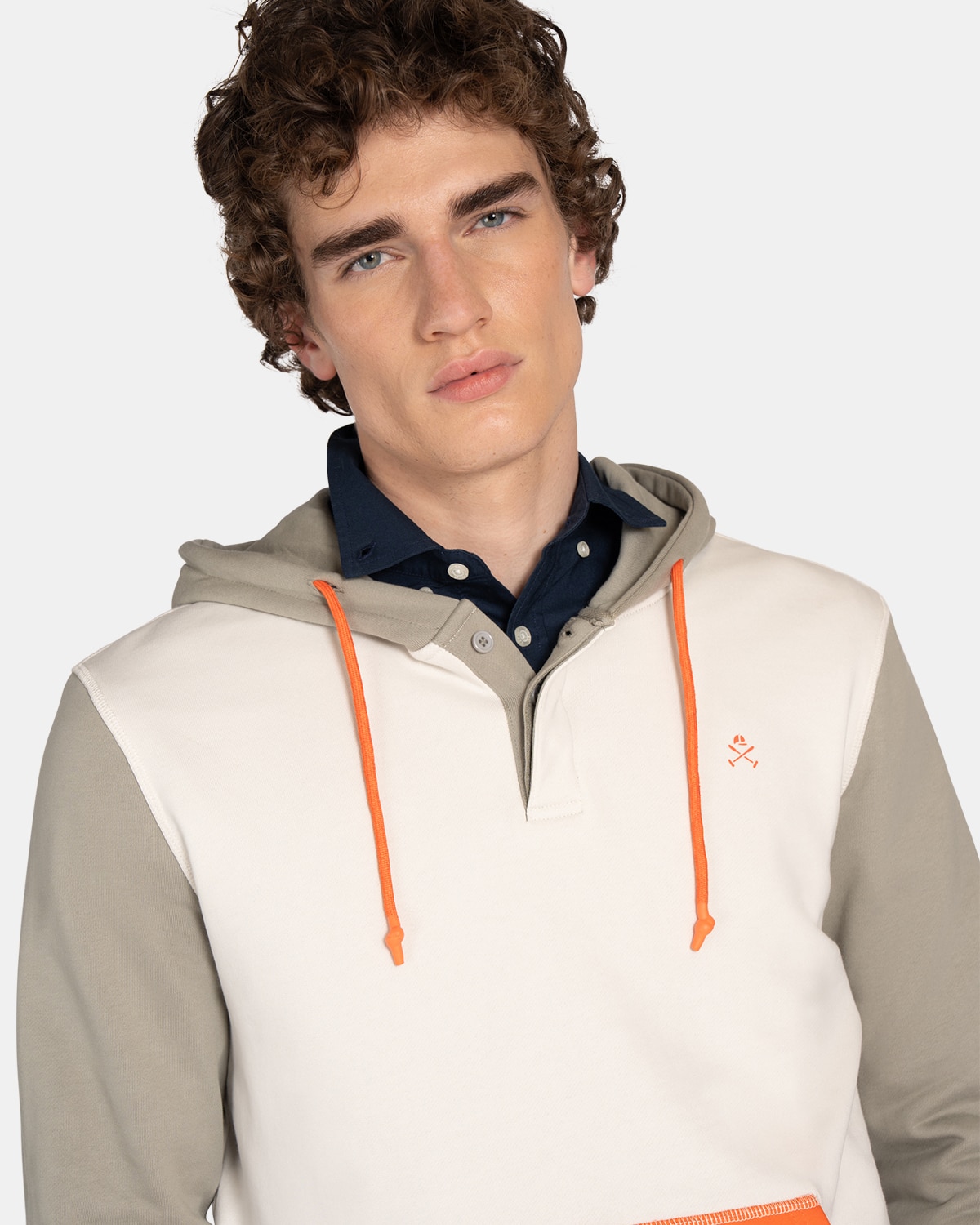 Sudadera con capucha de hombre lisa - Harper & Neyer - Blanco roto Blanco roto-3