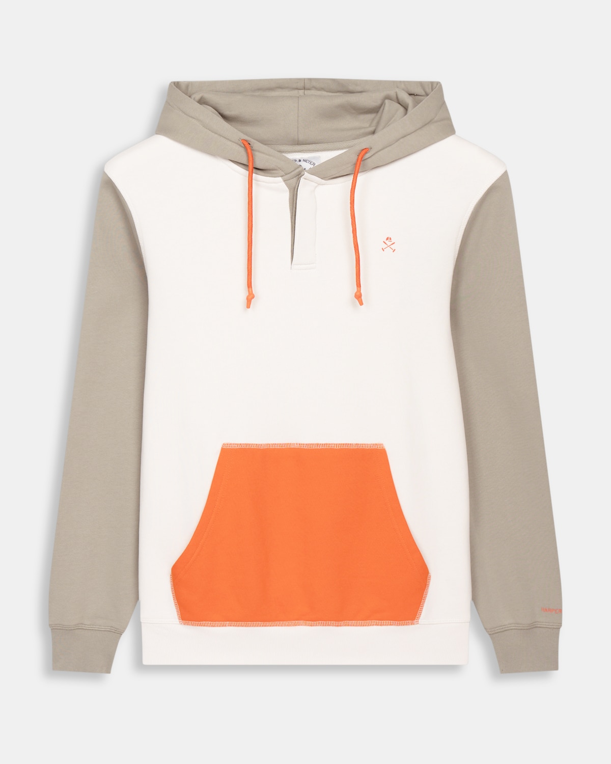 Sudadera con capucha de hombre lisa - Harper & Neyer - Blanco roto Blanco roto-6