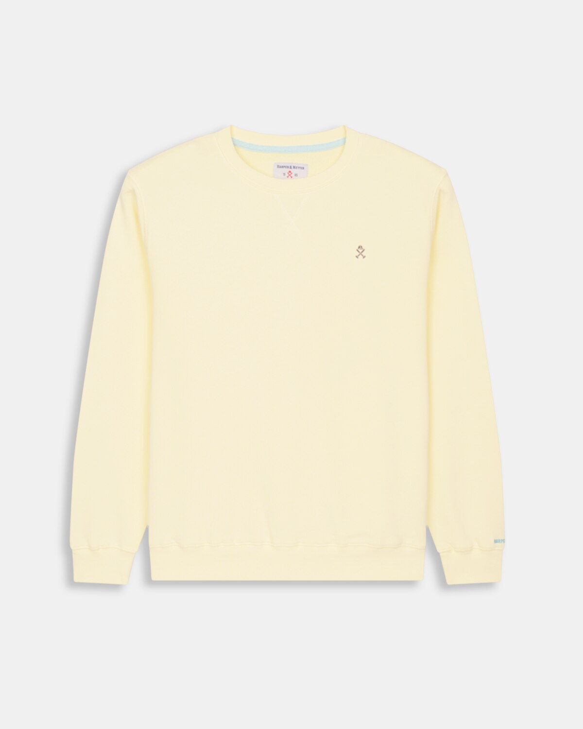 Sudadera sin capucha de hombre con estampado grande - Harper & Neyer - Amarillo Amarillo-6