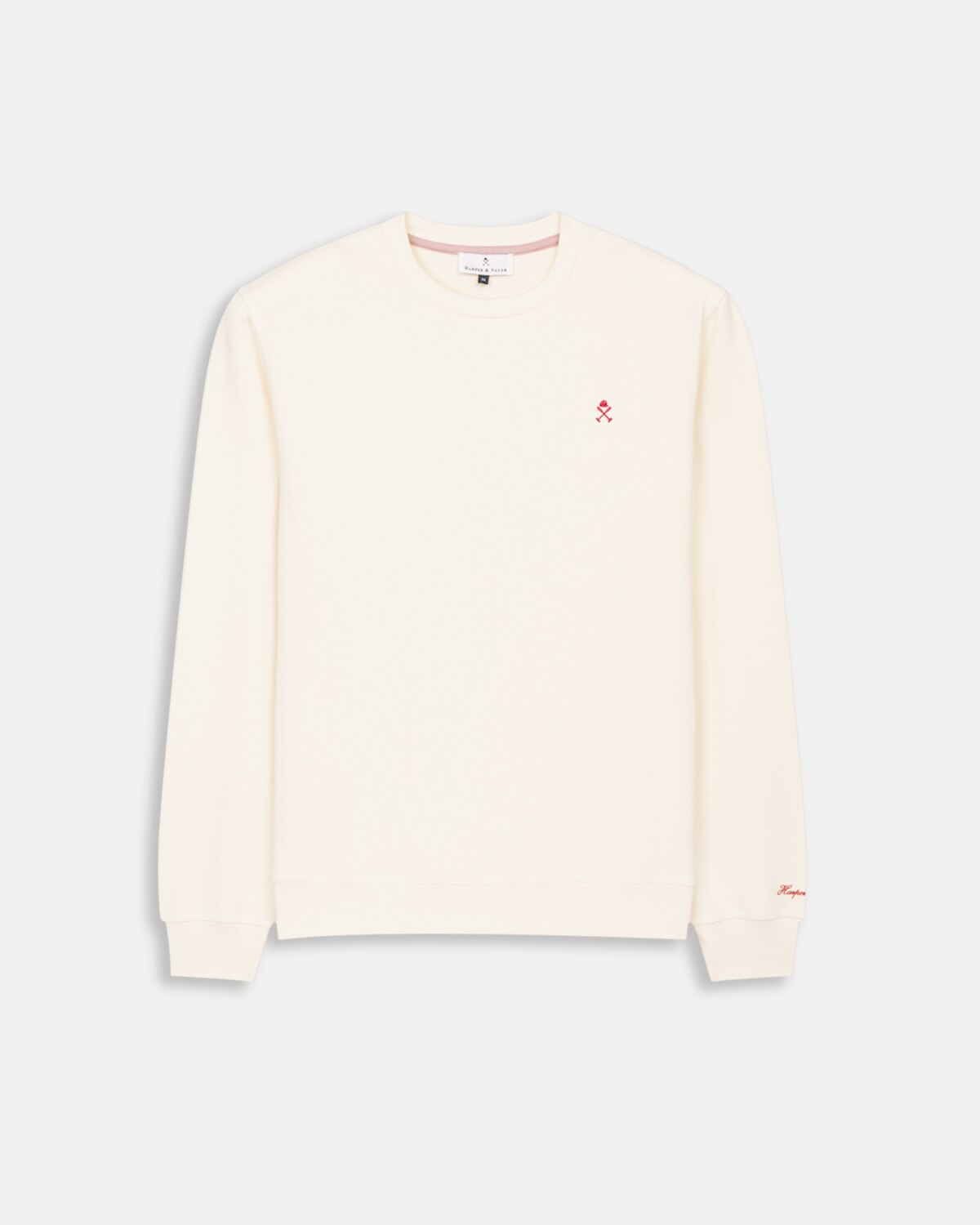 Sudadera sin capucha de hombre con dibujo frontal - Harper & Neyer - Crudo Crudo-6