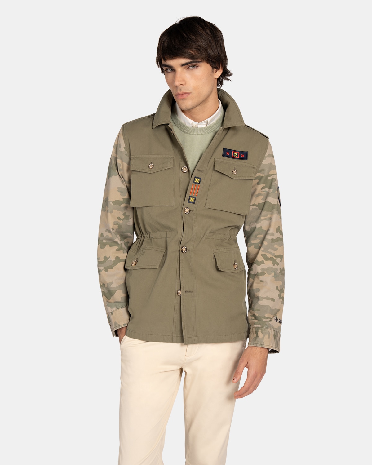 Imagen 0 de Chaqueta de hombre con cierre frontal Marrón claro