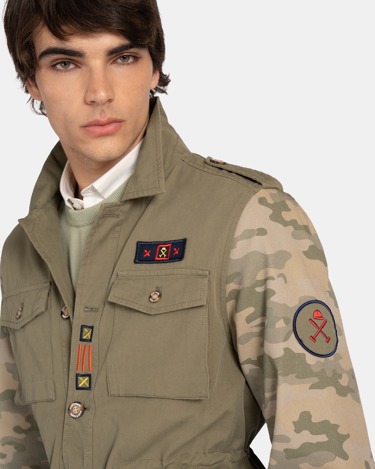Chaqueta de hombre con cierre frontal - Harper & Neyer - Marrón claro Marrón claro-3