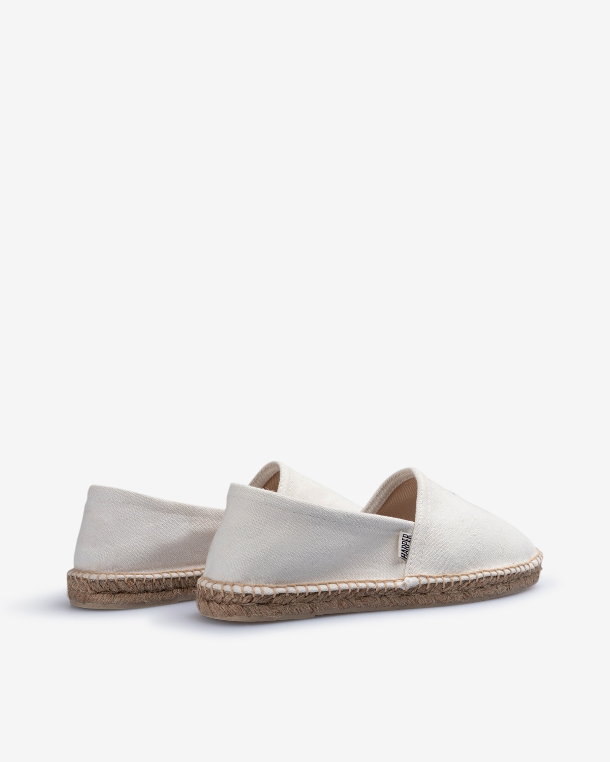 Alpargatas yute de hombre de algodón con cierre de cordones - Harper & Neyer - Beige Beige-2