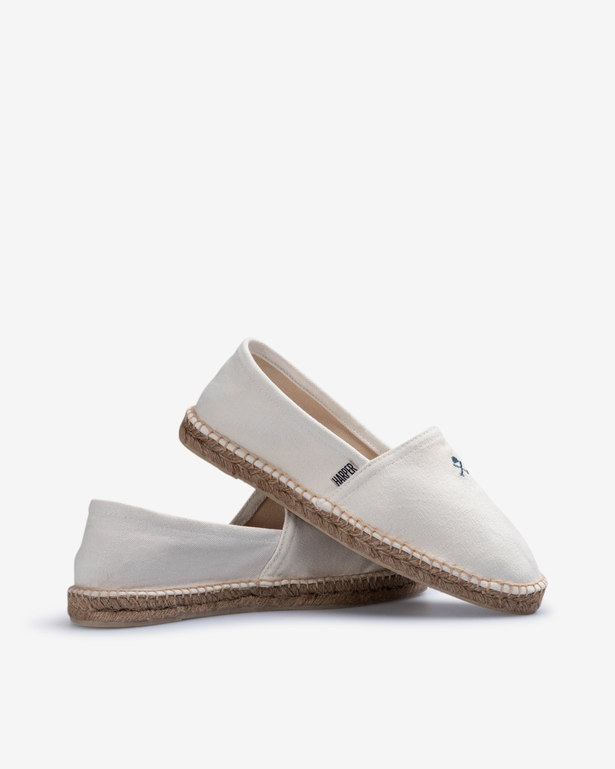 Alpargatas yute de hombre de algodón con cierre de cordones - Harper & Neyer - Beige Beige-4