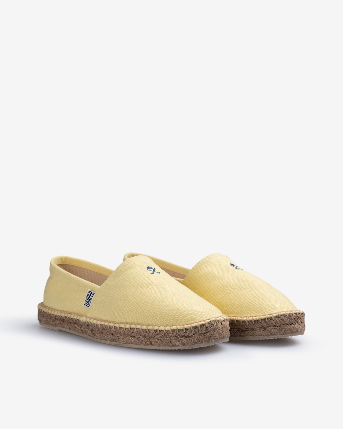 Alpargatas yute de hombre de algodón con cierre de cordones - Harper & Neyer - Amarillo Amarillo-3