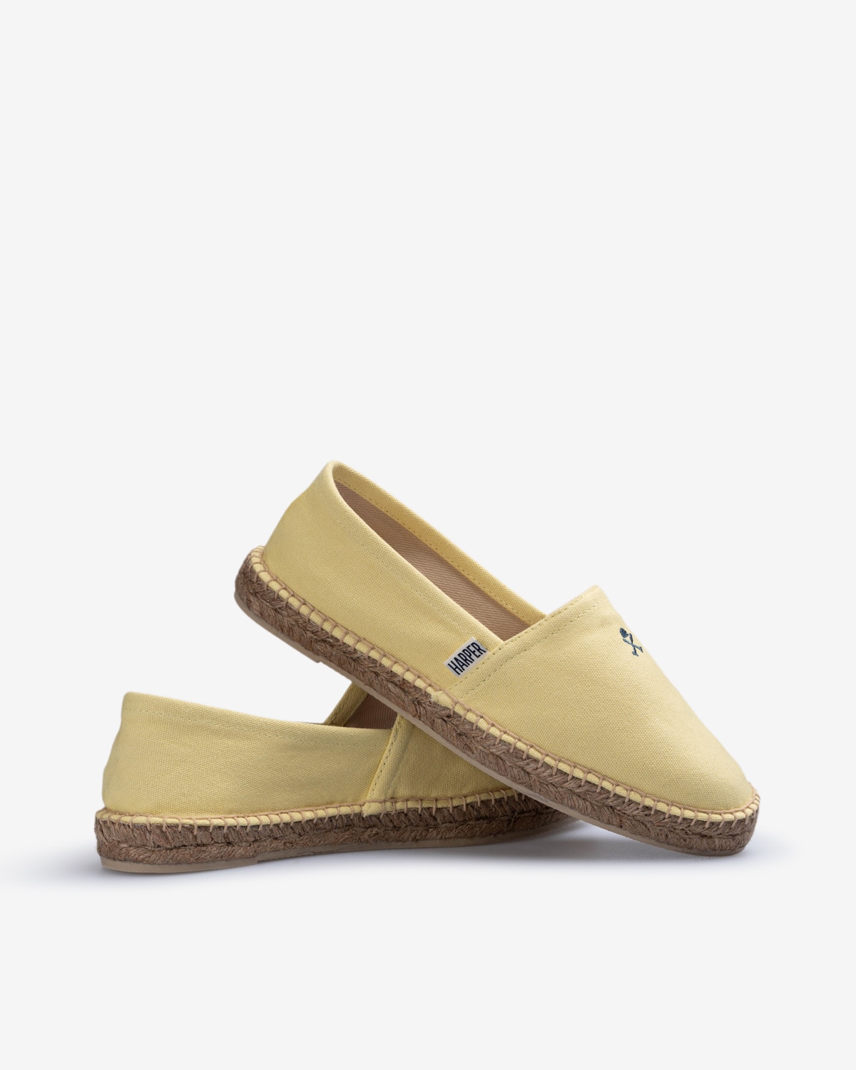Alpargatas yute de hombre de algodón con cierre de cordones - Harper & Neyer - Amarillo Amarillo-4