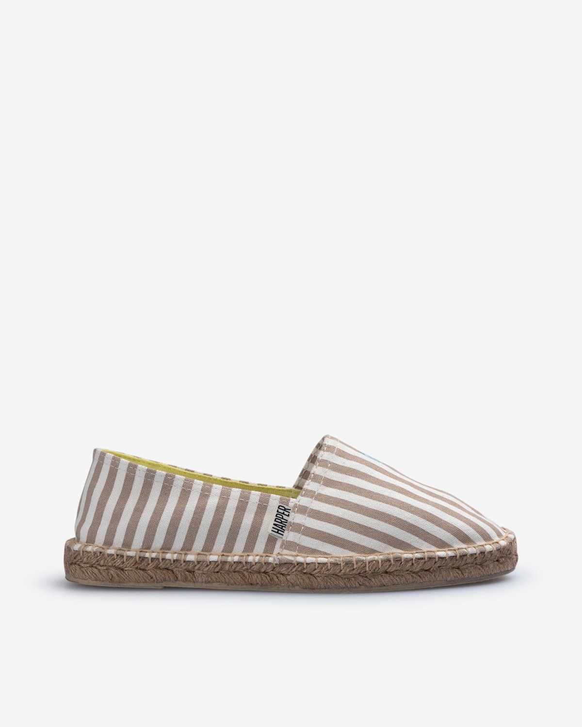 Imagen 0 de Alpargatas yute de hombre de algodón con cierre de cordones Camel