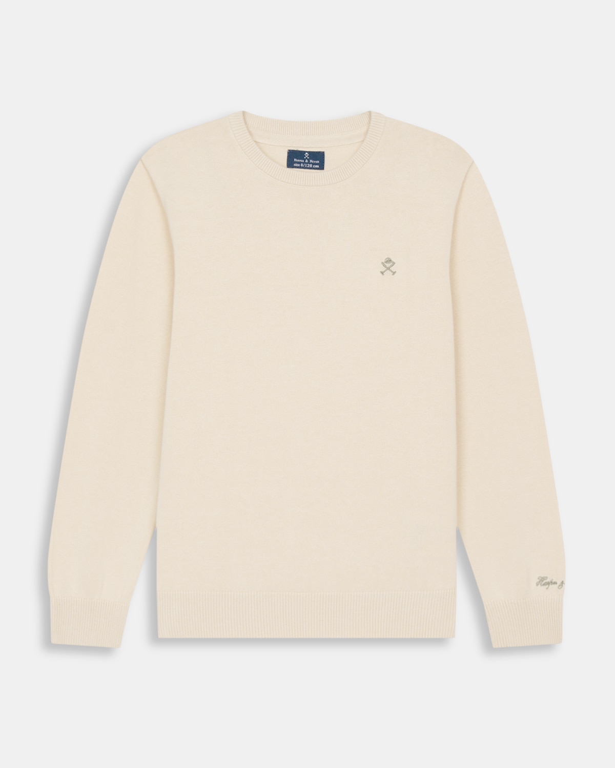 Jersey de niño con cuello redondo liso - Harper & Neyer - Crudo Crudo-5