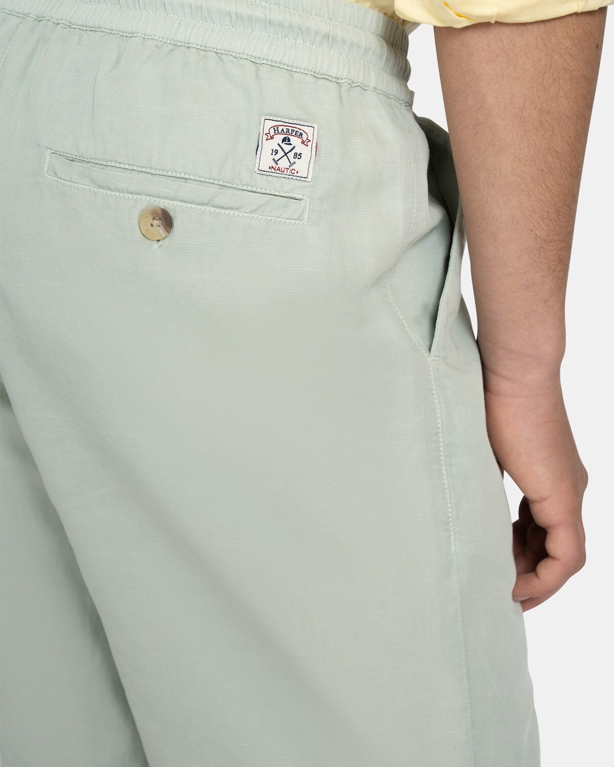 Bermudas de hombre regular liso - Harper & Neyer - Verde Verde-4