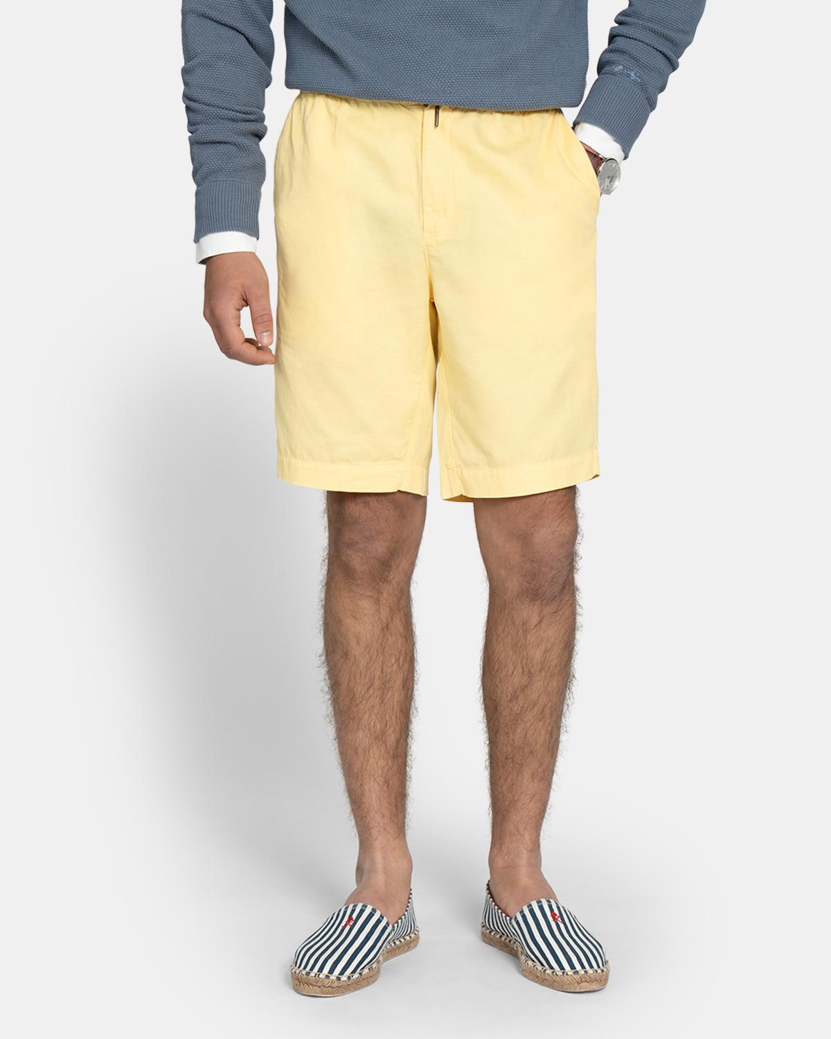 Bermudas de hombre regular liso - Harper & Neyer - Amarillo Amarillo-1
