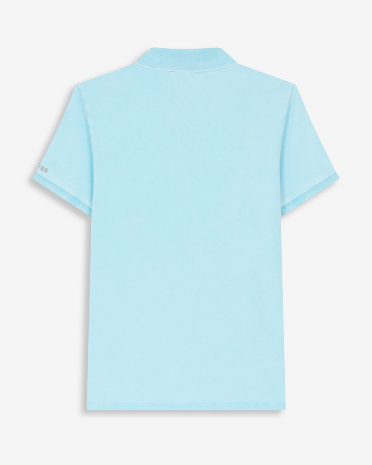 Polo de manga corta de hombre de algodón liso - Harper & Neyer - Azul claro Azul claro-5