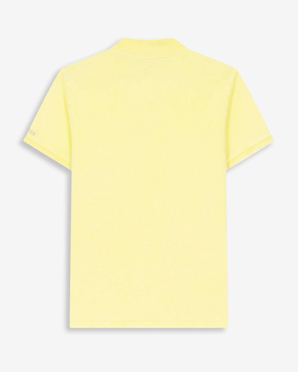 Polo de manga corta de hombre de algodón liso - Harper & Neyer - Amarillo Amarillo-5