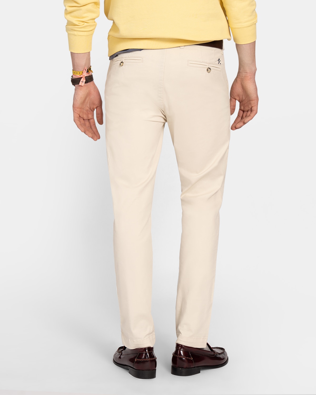 Pantalón chino de hombre corte regular - Harper & Neyer - Crudo Crudo-2