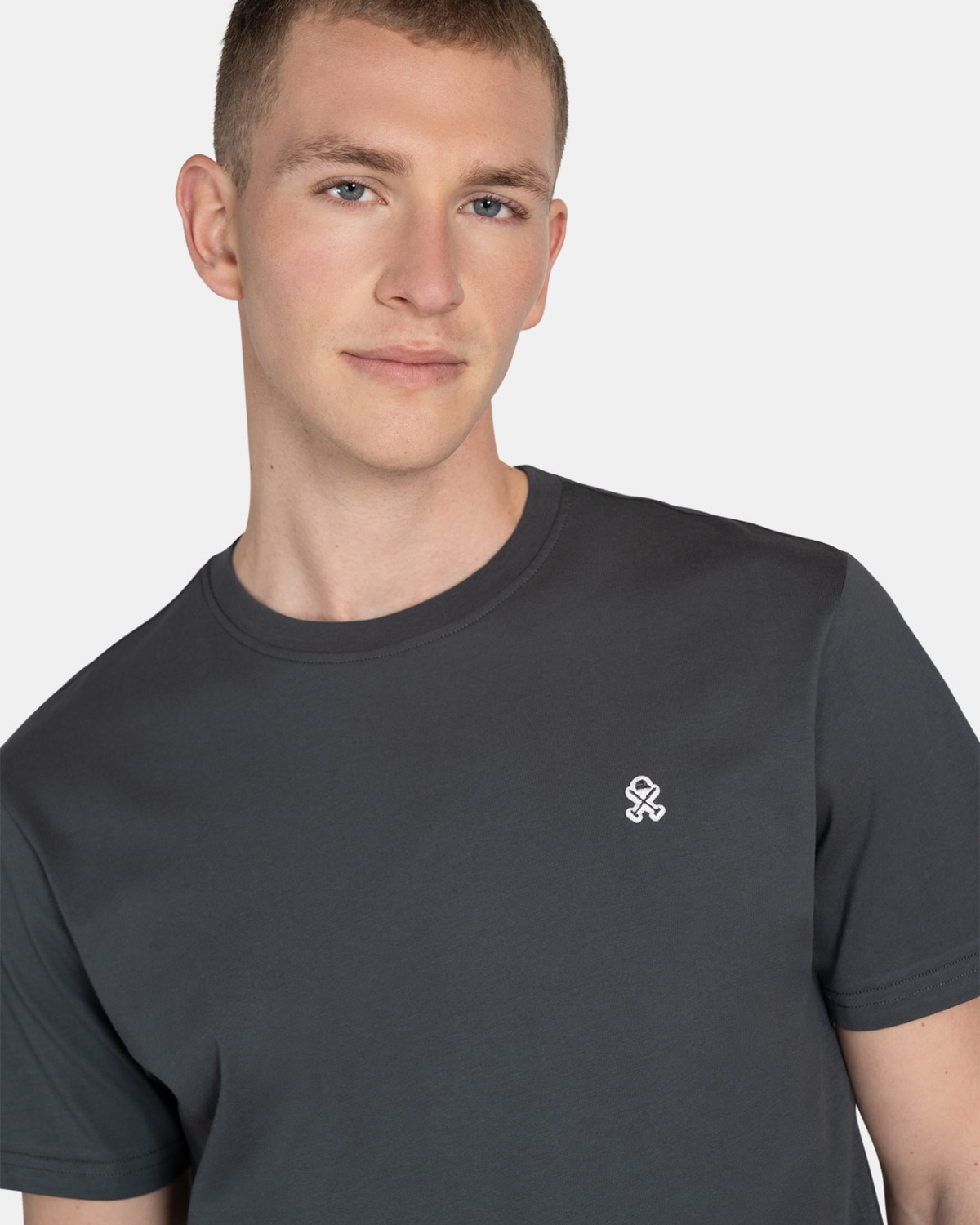 Imagen 3 de Camiseta de manga corta de hombre lisa - Harper & Neyer - Gris oscuro Gris oscuro