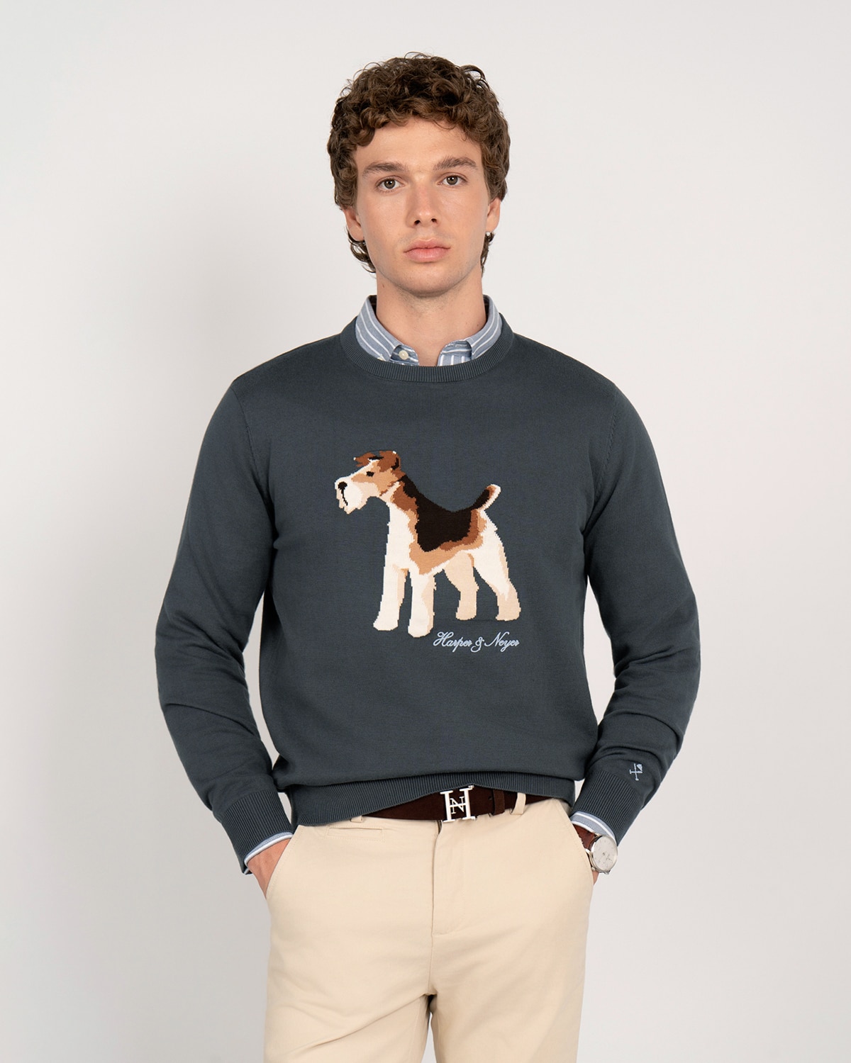 Jersey windsor tails - Harper & Neyer - Verde militar Verde militar-4