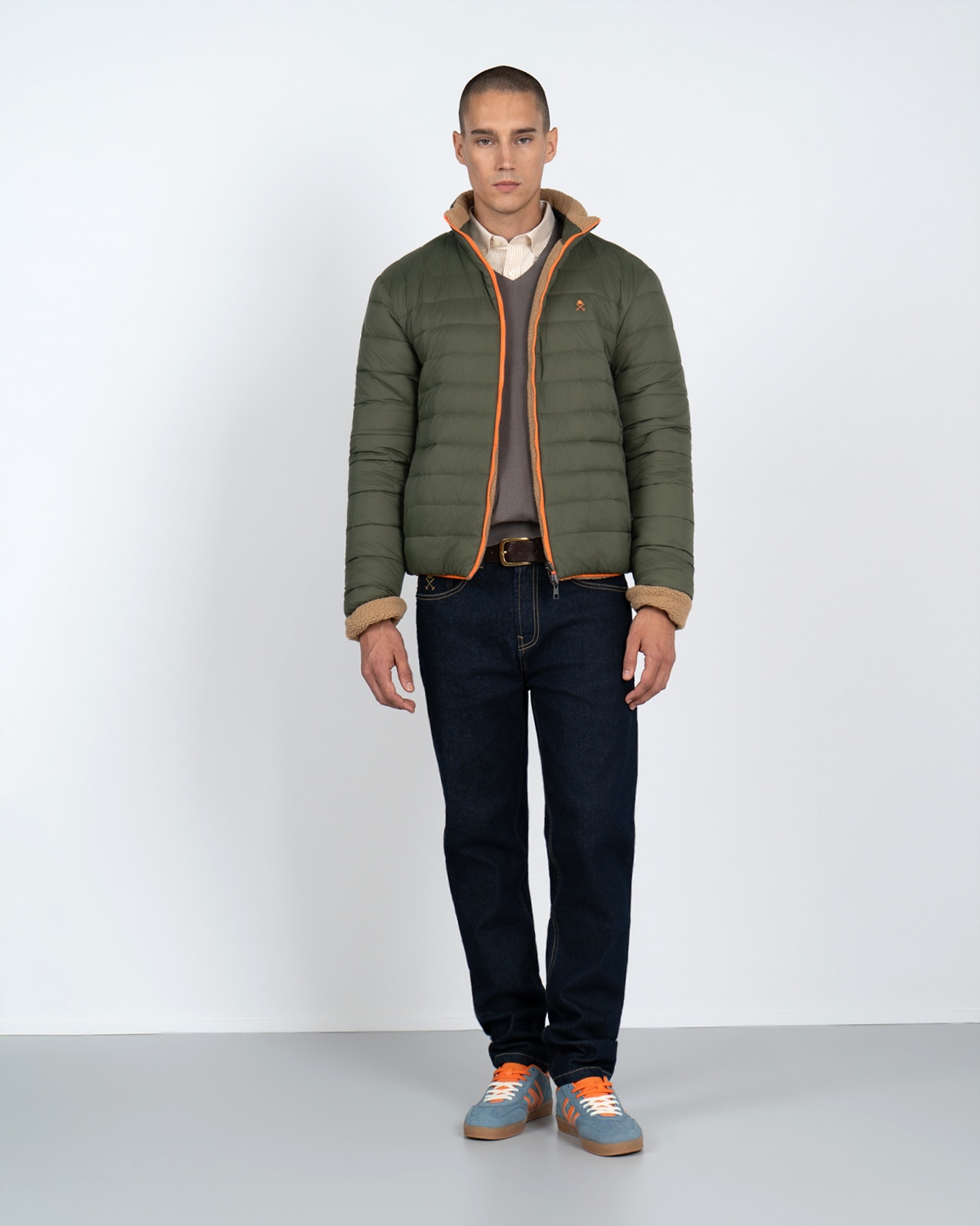 Parka reversible east end - Harper & Neyer - Verde militar Verde militar-2