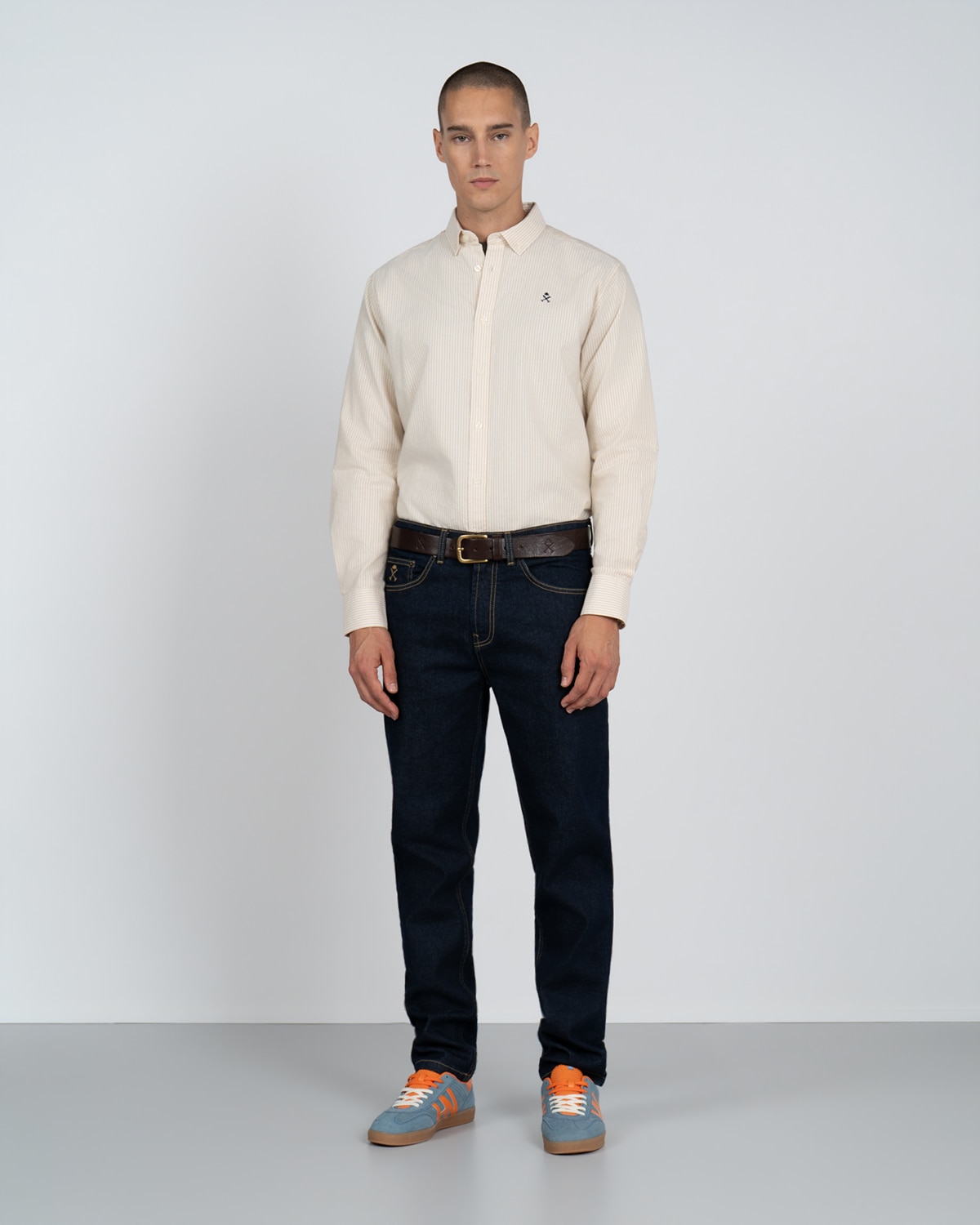 Camisa rayas - Harper & Neyer - Camel Camel-1
