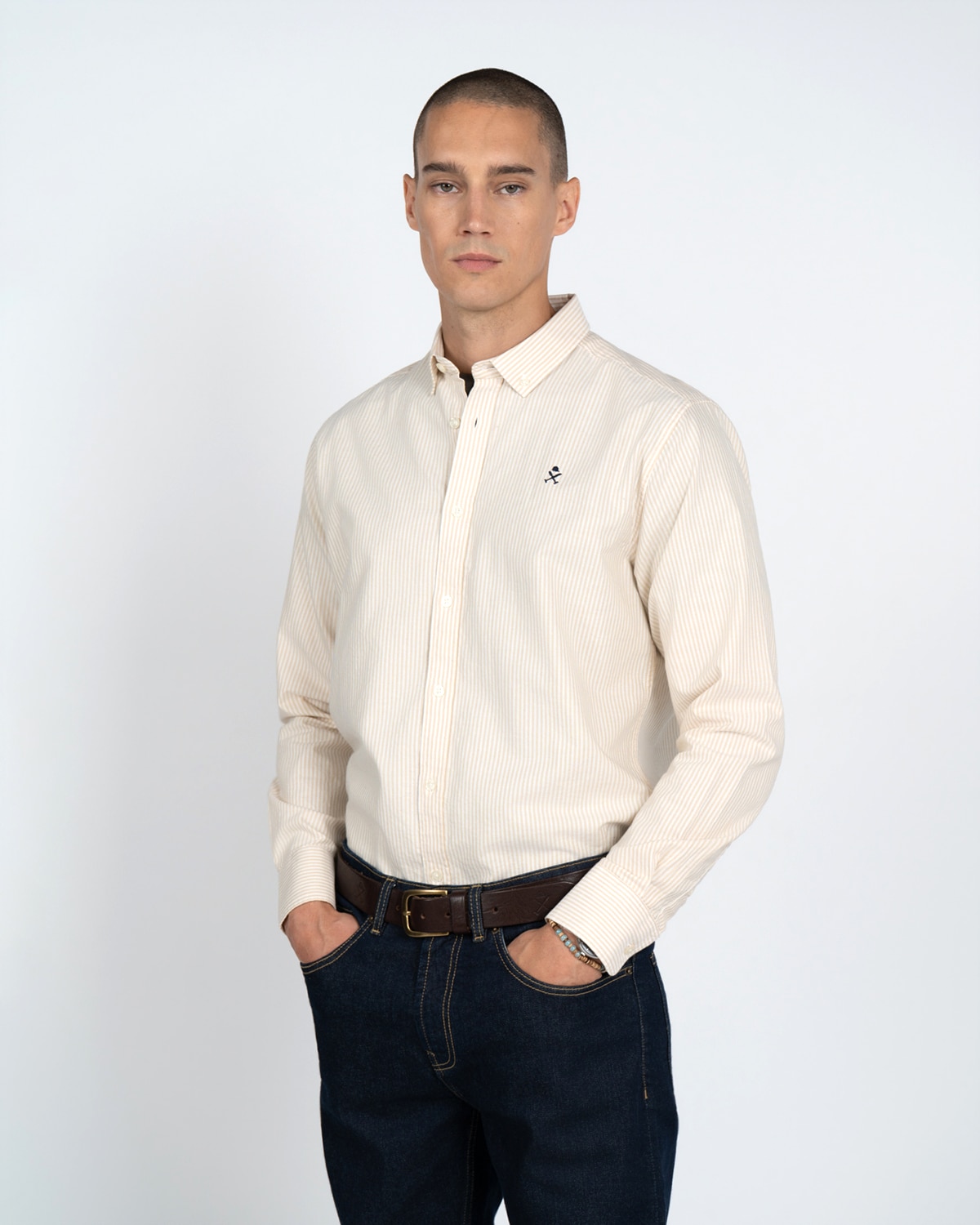 Camisa rayas - Harper & Neyer - Camel Camel-2