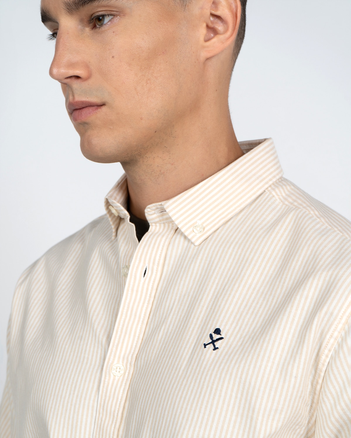 Camisa rayas - Harper & Neyer - Camel Camel-3